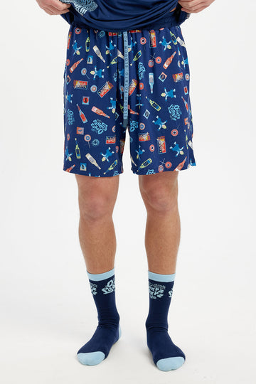 Willy Wonka Mens Candy Short