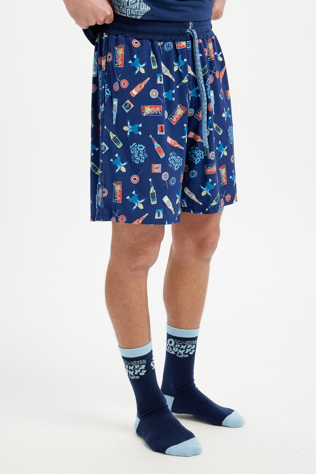 Willy Wonka Mens Candy Short